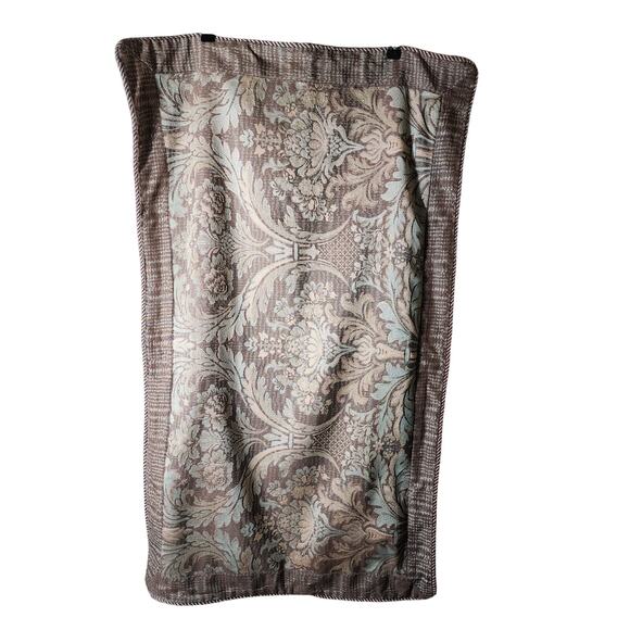 NOBLE EXCELLENCE Brown Blue Paisley Pillow Sham Set (2-KING, 3-EURO) - Picture 1 of 13